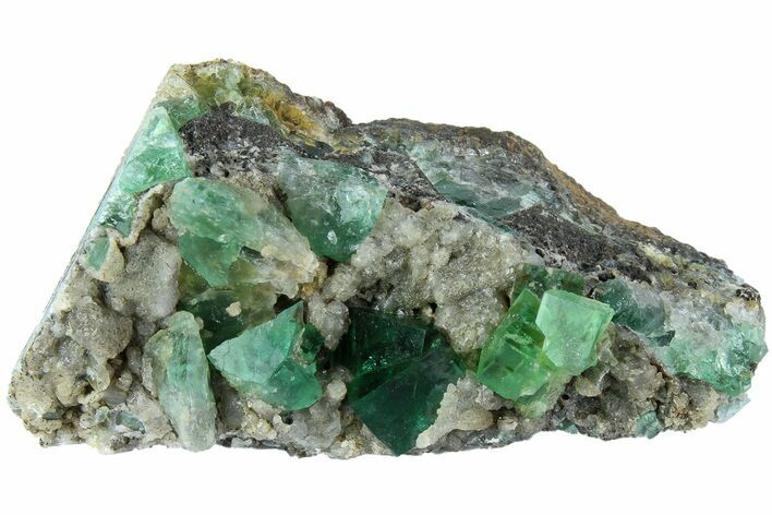 Fluorescent Green Fluorite Cluster - Rogerley Mine, England #184605
